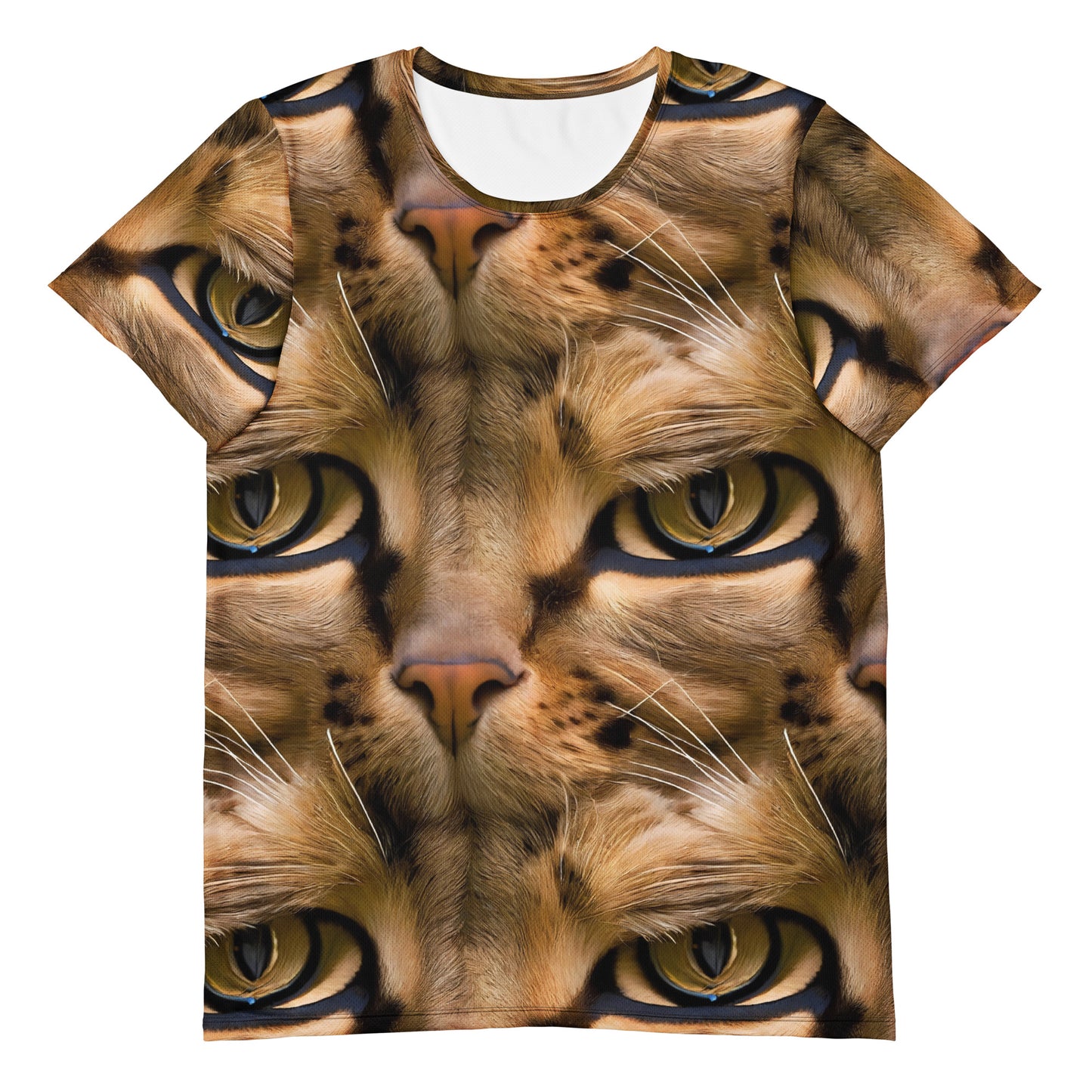 Men's Athletic T-Shirt - Feline Whisper