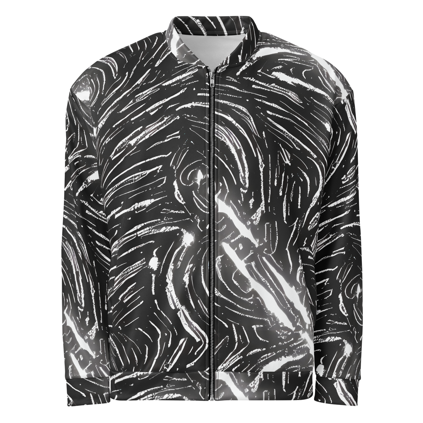 Bomber Jacket - Silver Swirl