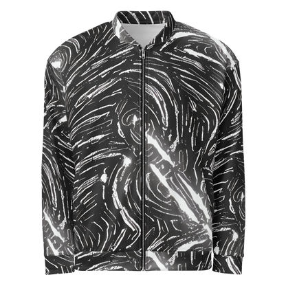 Bomber Jacket - Silver Swirl