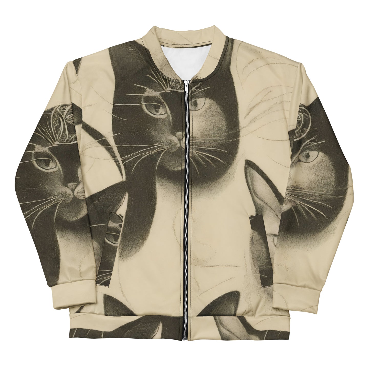 Bomber Jacket - Feline Symphony