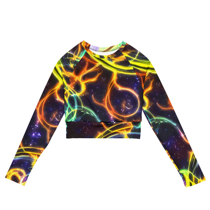 Long Sleeve Crop Top - Carracci Cosmos