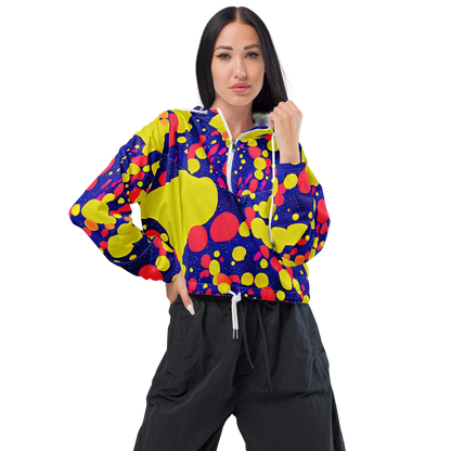 Women's Cropped Windbreaker - Void Visions