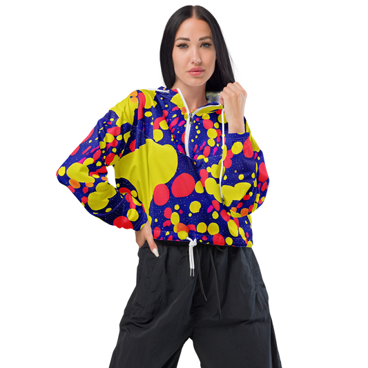 Women's Cropped Windbreaker - Void Visions