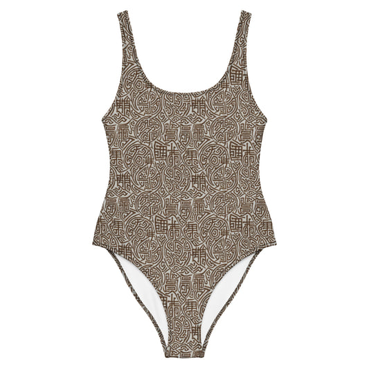 One-Piece Swimsuit - Labyrinth Whisper