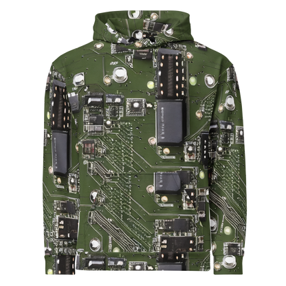 Hoodie - Hacking, Circuit Board, Cyberpunk, Ambrosius Benson, Intricate