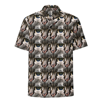Button Shirt - Feline Mirage