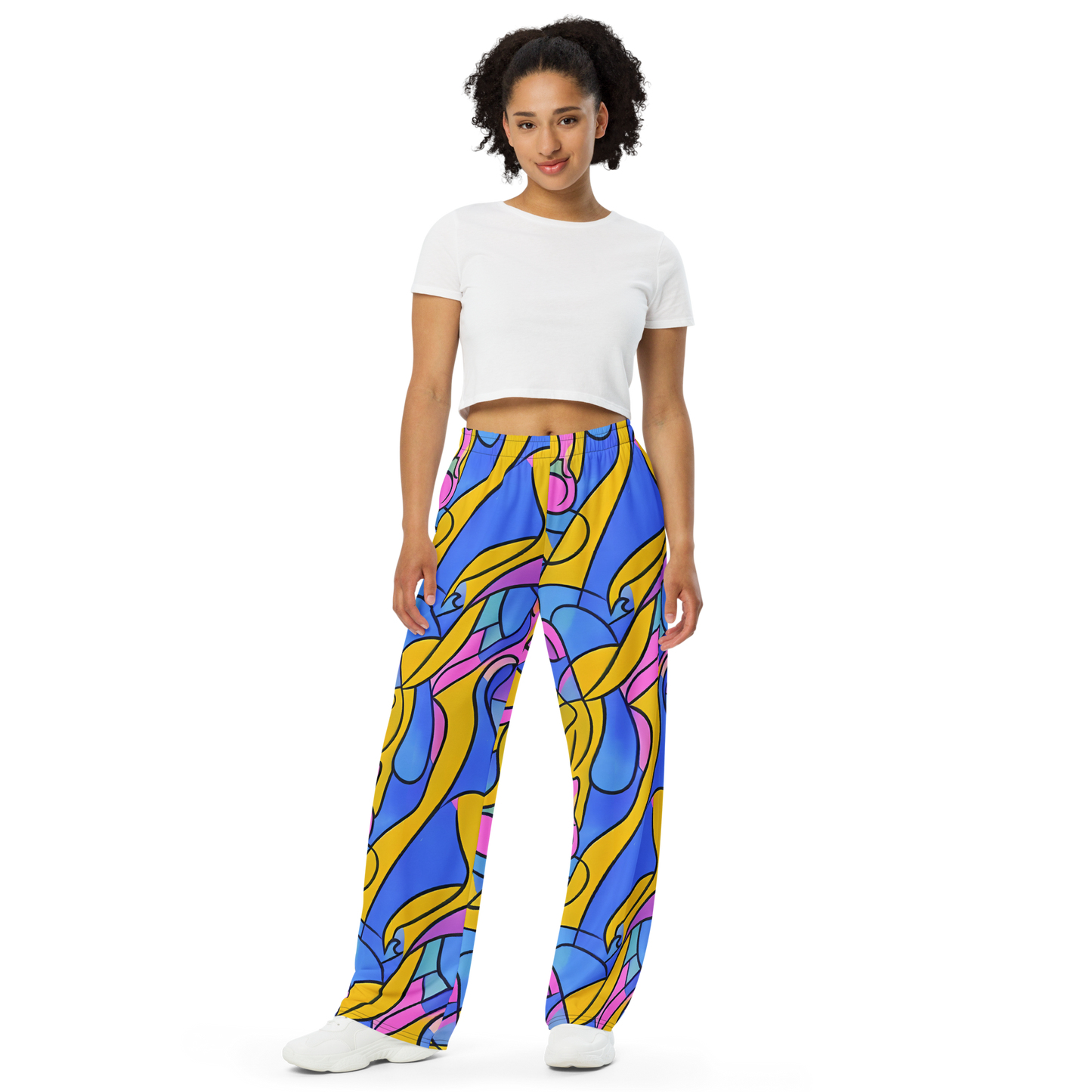 Wide-Leg Pants - Cosmic Curves