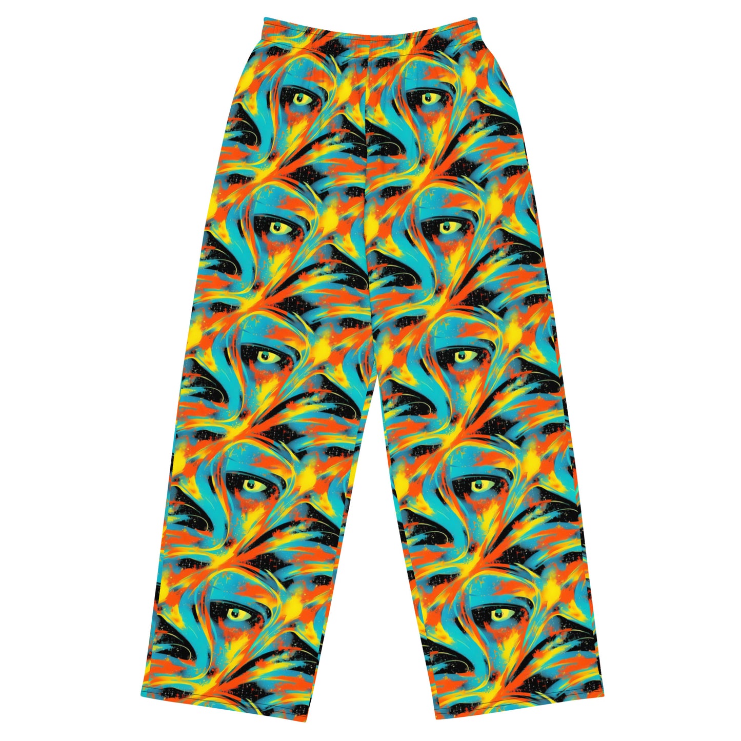 Wide-Leg Pants - Solar Swoosh