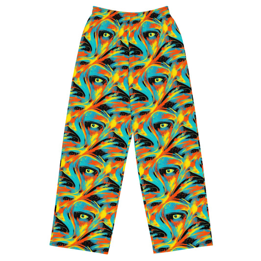 Wide-Leg Pants - Solar Swoosh