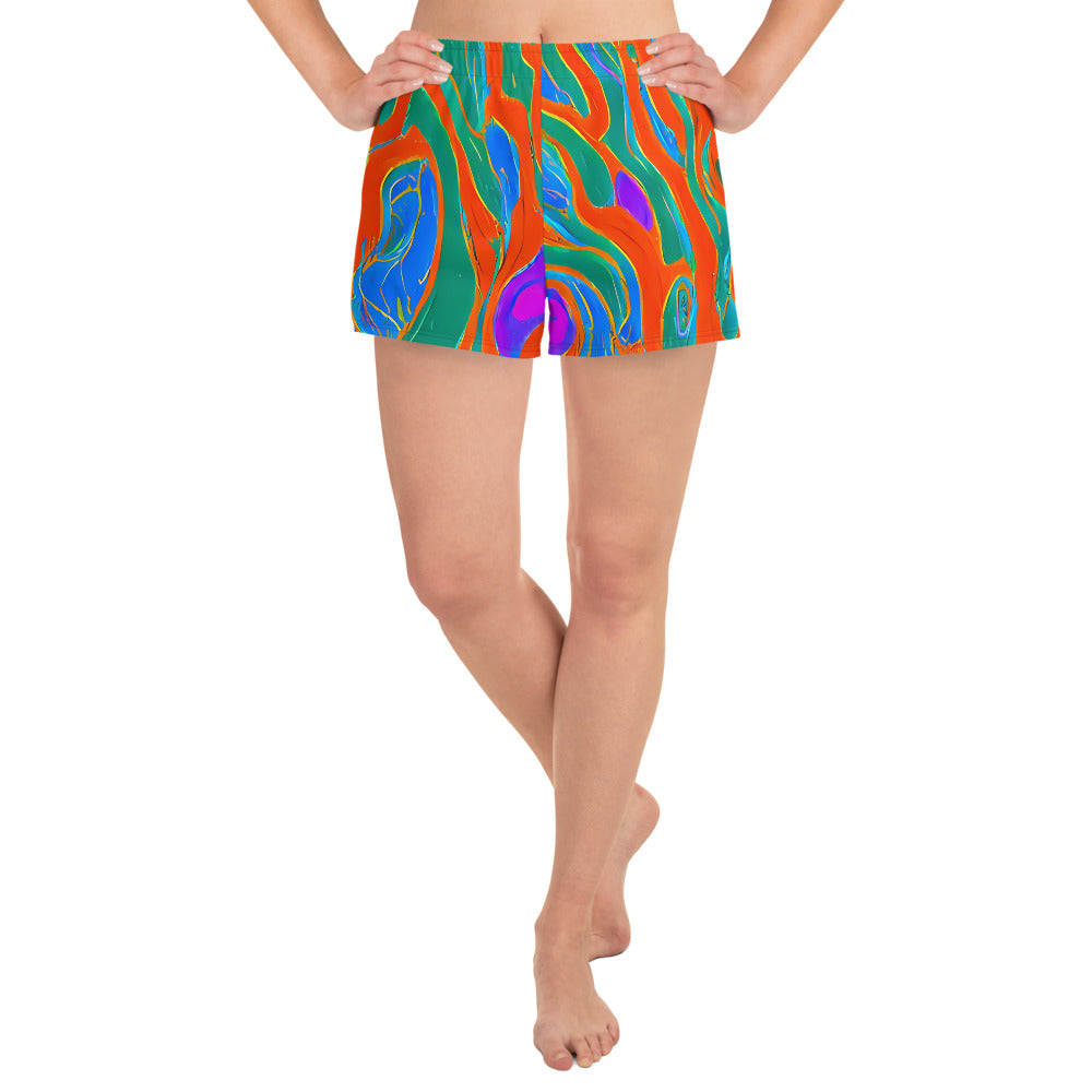 Women’s Athletic Shorts - Childish Strokes