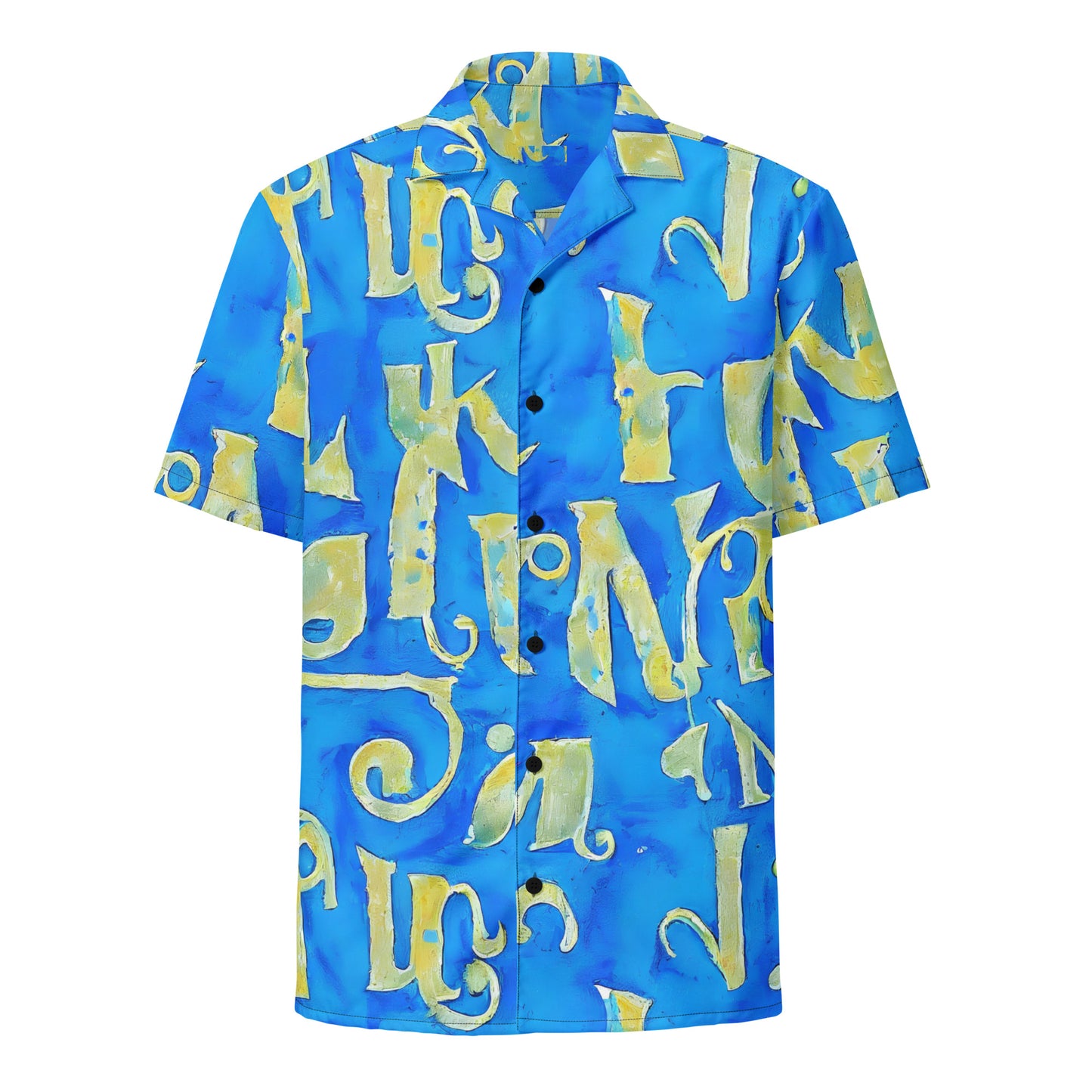 Button Shirt - Golden Glyphs