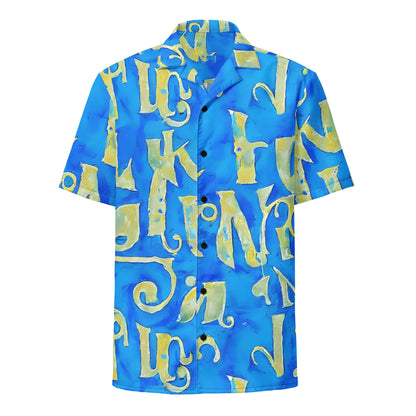 Button Shirt - Golden Glyphs