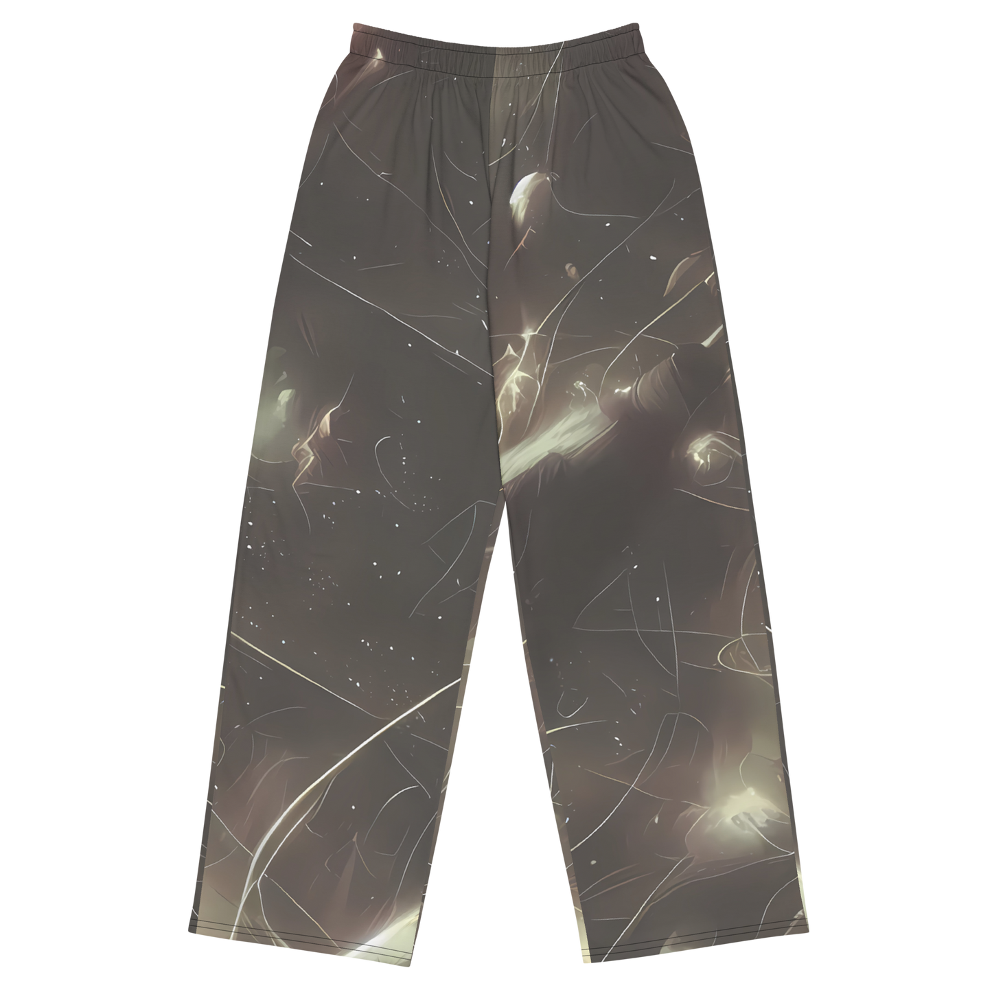 Wide-Leg Pants - Nebula Veins