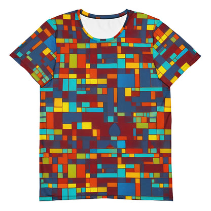 Men's Athletic T-Shirt - Astral Grid