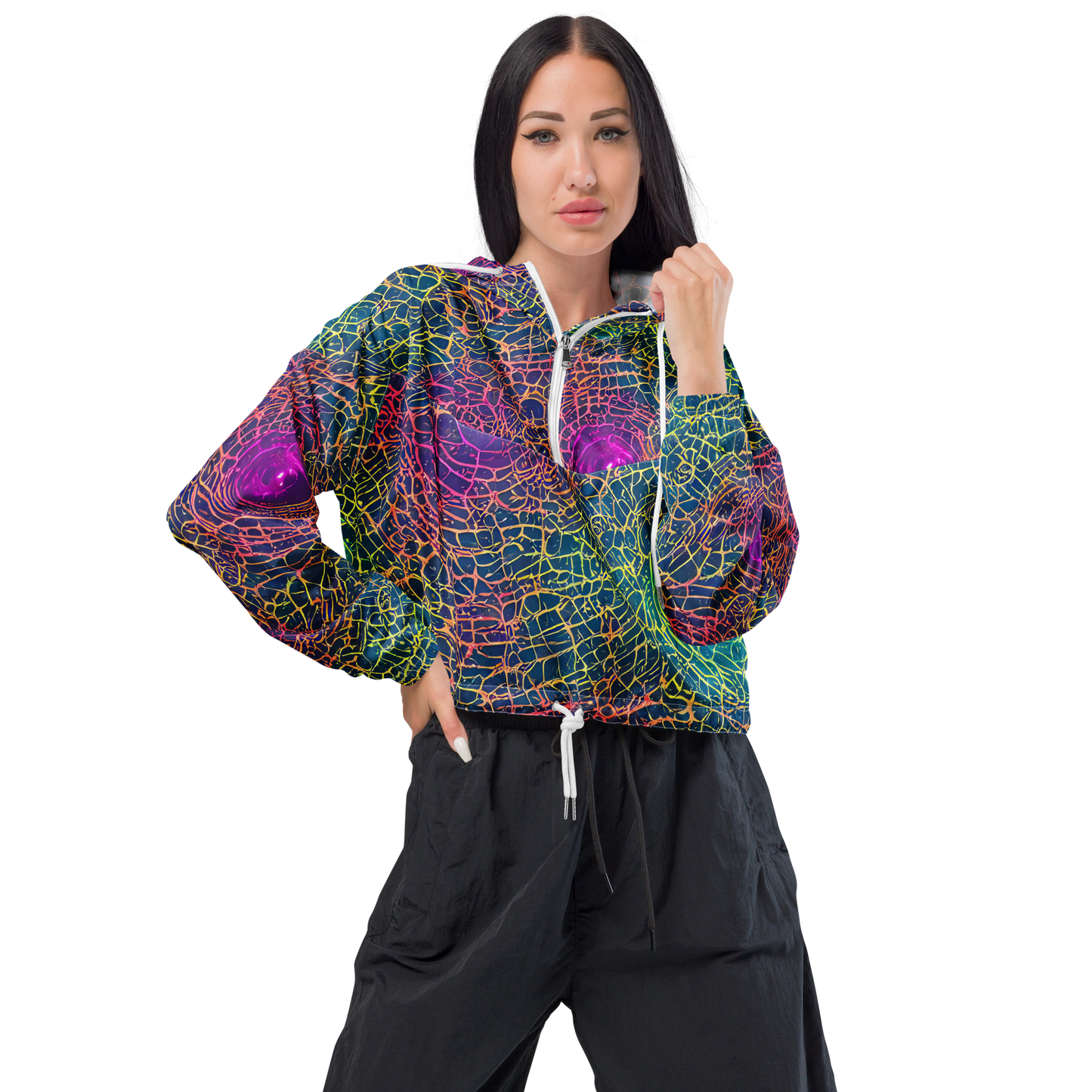 Women's Cropped Windbreaker - Velde Vortex