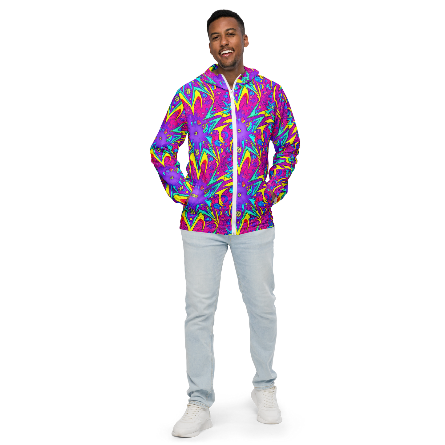 Men's Windbreaker - Nebula Radiance