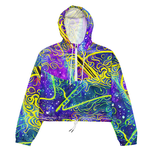 Women's Cropped Windbreaker - Spectrum Quest