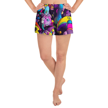 Women’s Athletic Shorts - Galactic Playground