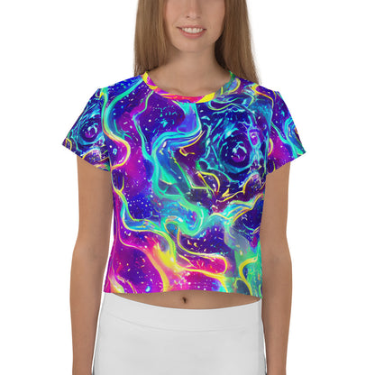 Women's Crop Tee - Liquid Light Show