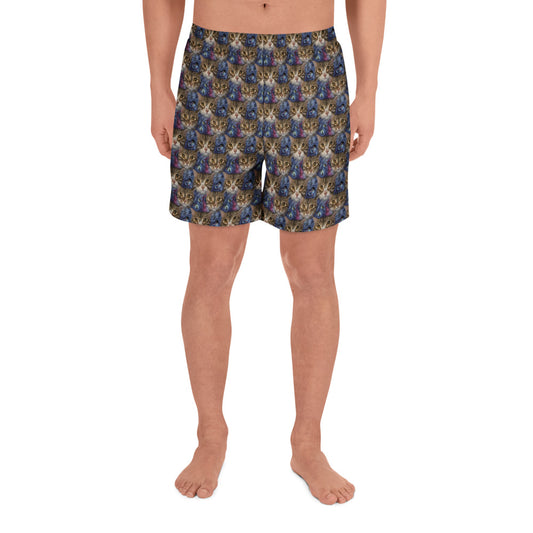 Athletic Long Shorts - Feline Fantasy