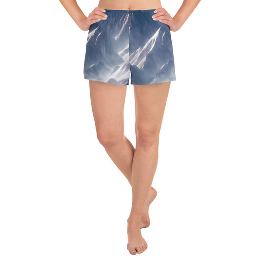 Women’s Athletic Shorts - Misty Pinnacles