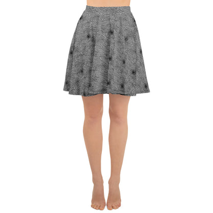 Skater Skirt - Black And White Rhapsody