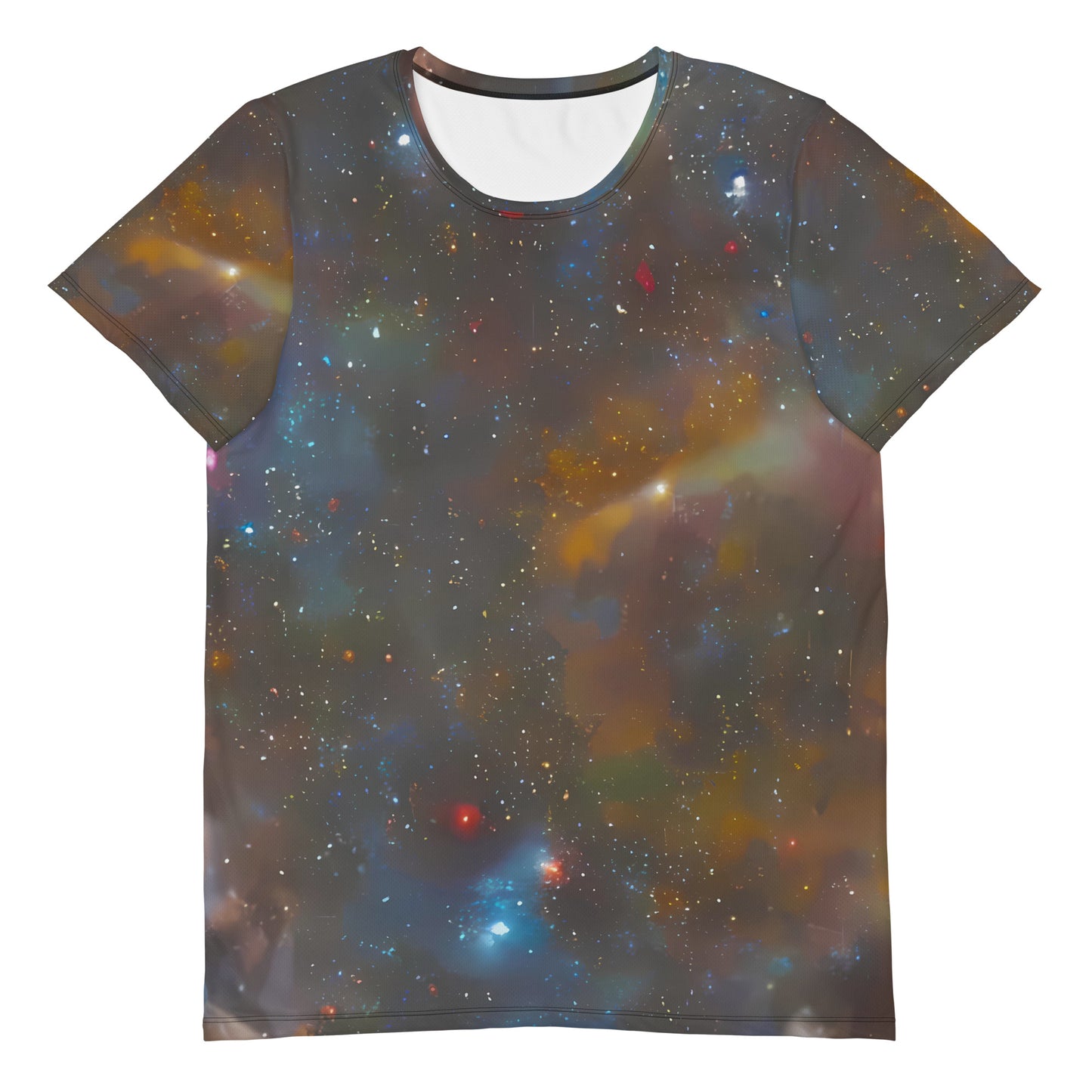 Men's Athletic T-Shirt - Gilded Galaxies