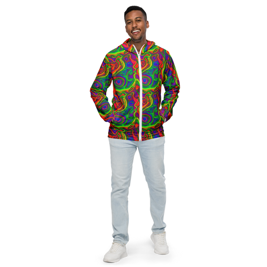 Men's Windbreaker - Psychedelic Waves