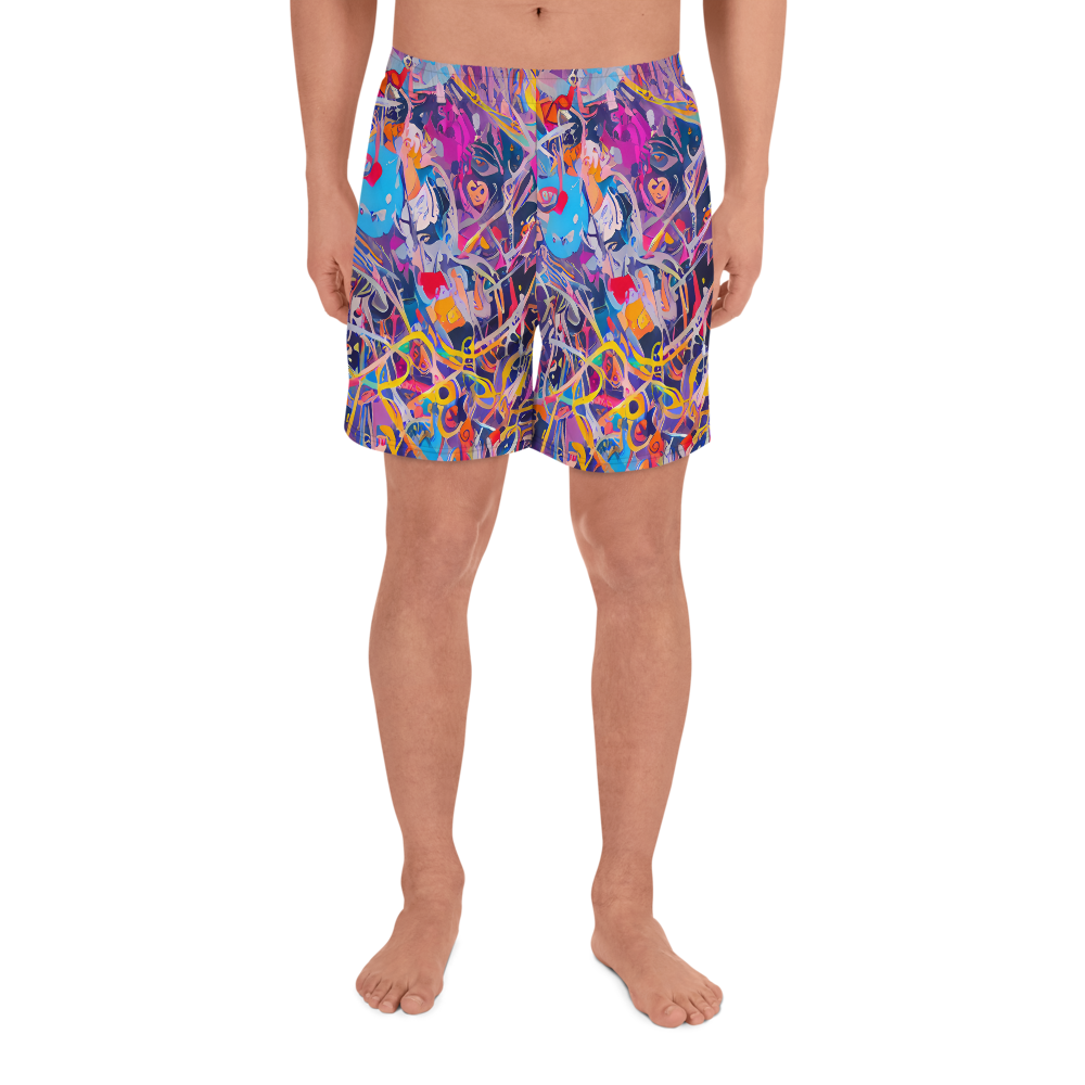 Men's Athletic Shorts - Vibrant Fusion