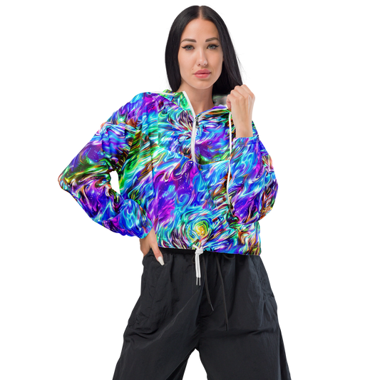 Women's Cropped Windbreaker - Faini Whirlwind