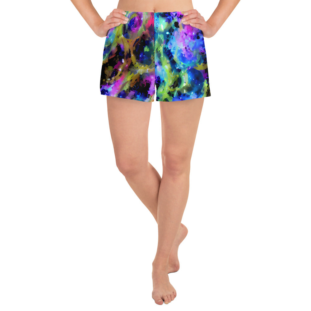 Women’s Athletic Shorts - Fantasy Spiral