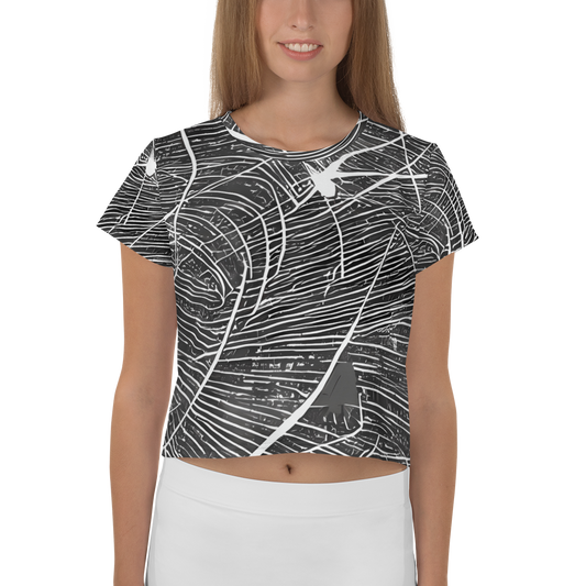 Women's Crop Tee - Silver Echo