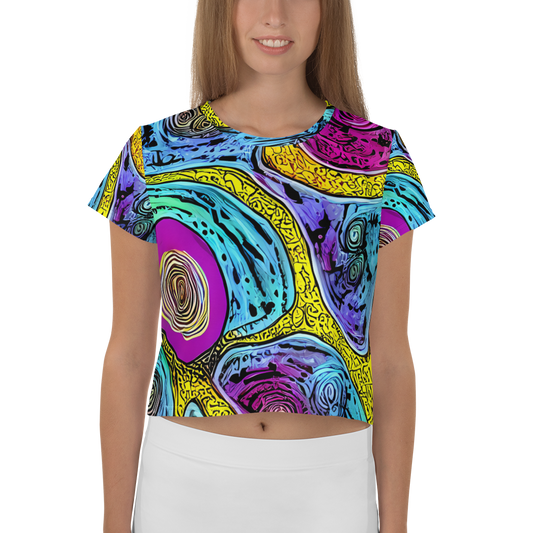 Women's Crop Tee - Orbiting Orbs