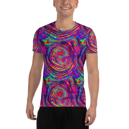 Men's Athletic T-Shirt - Quantum Spiral