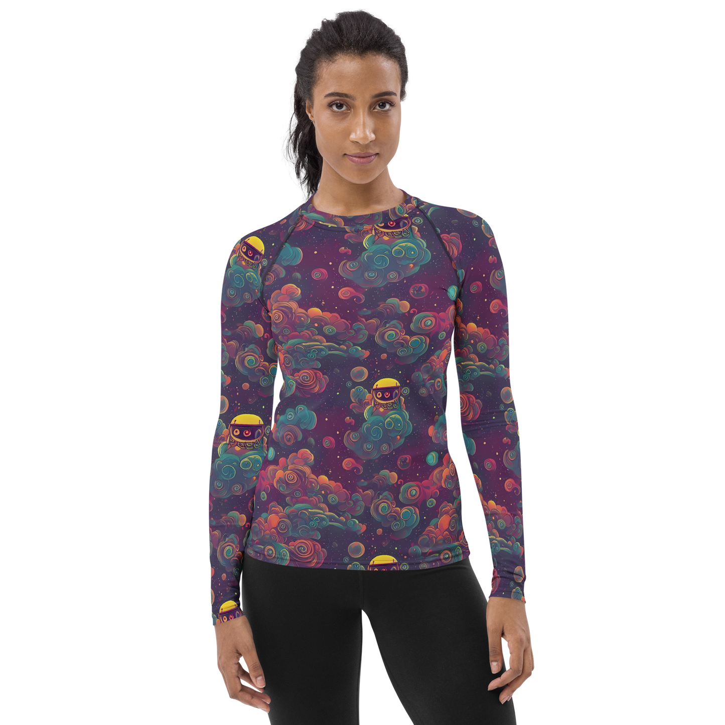 Women's Rash Guard - Nebula Dreamscape