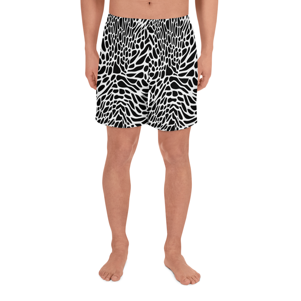 Men's Athletic Shorts - Monochrome Mystique