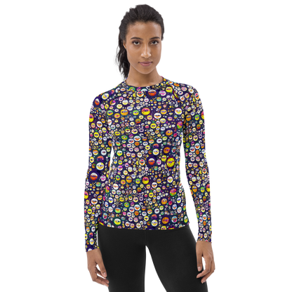 Women's Rash Guard - Whimsical Eyescape