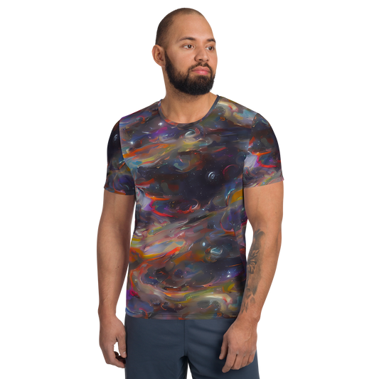 Men's Athletic T-Shirt - Chromatic Flux