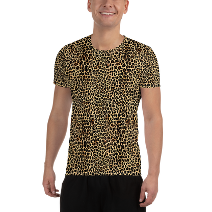 Men's Athletic T-Shirt - Cheetah Mosaic