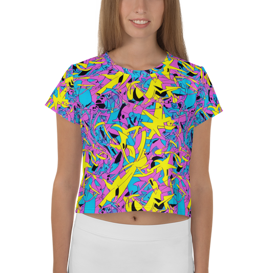 Women's Crop Tee - Neon Jive