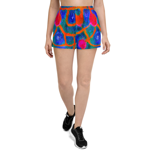 Women’s Athletic Shorts - Vibrant Mosaic