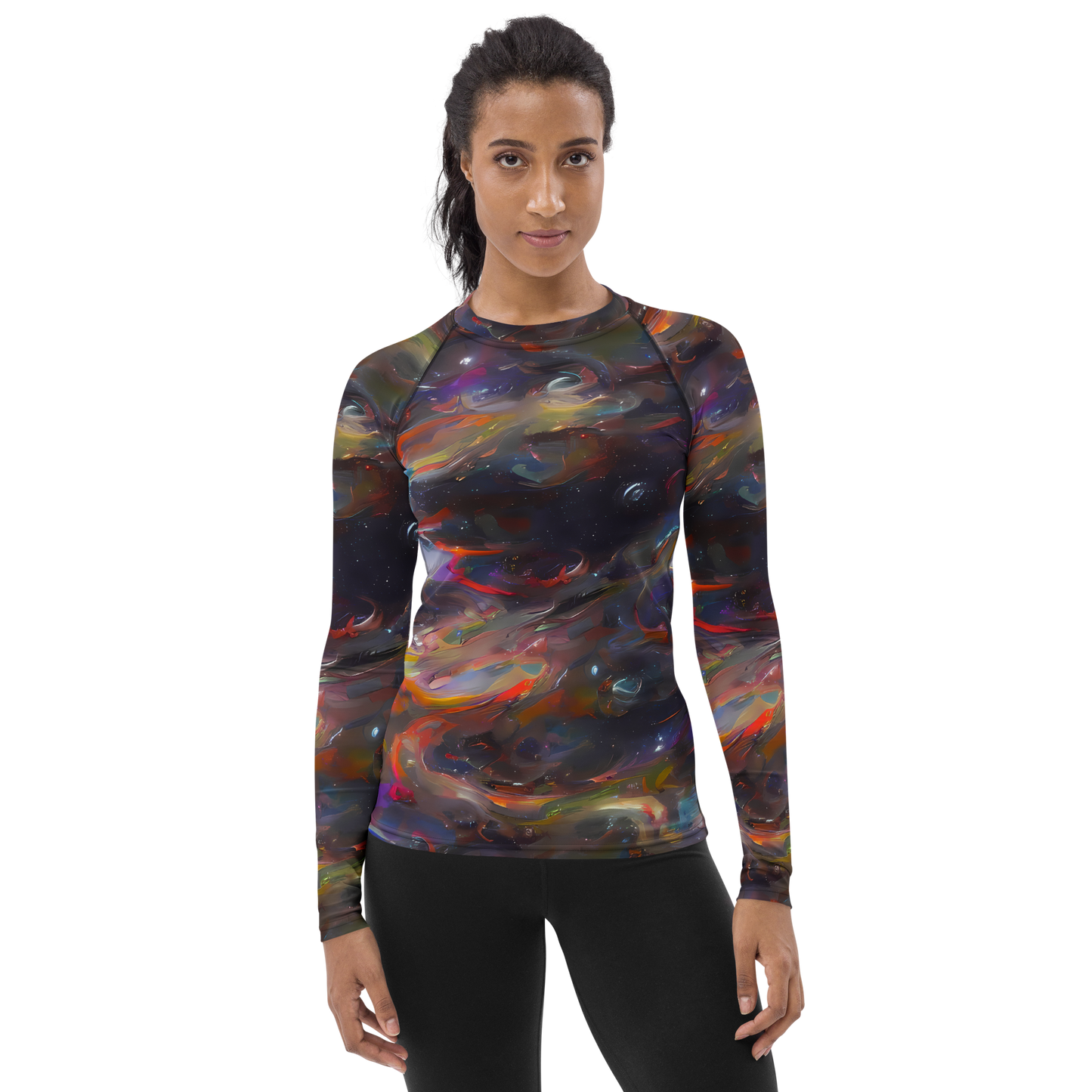 Women's Rash Guard - Chromatic Flux