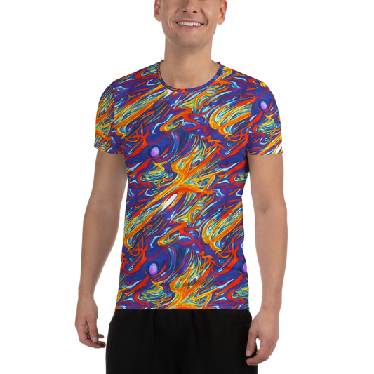 Men's Athletic T-Shirt - Galactic Ember