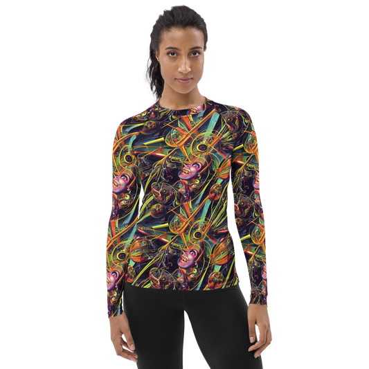 Women's Rash Guard - Psychedelic Deep Space