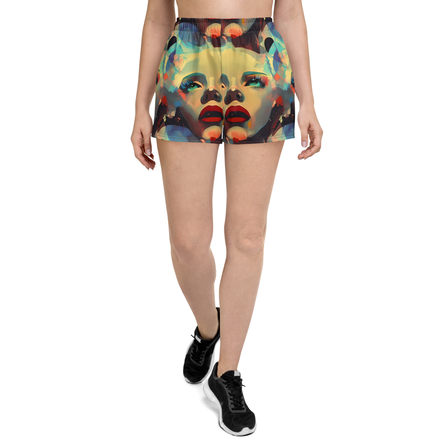 Women’s Athletic Shorts - Astral Reflections