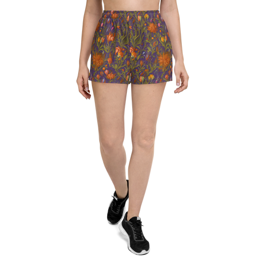 Women’s Athletic Shorts - Botanical Nebula