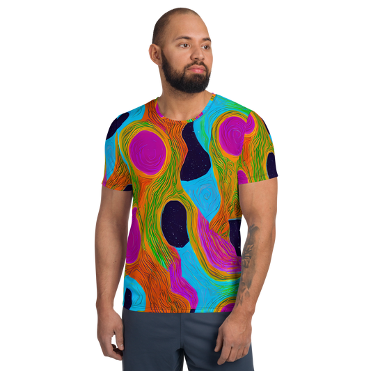 Men's Athletic T-Shirt - Galactic Harmony