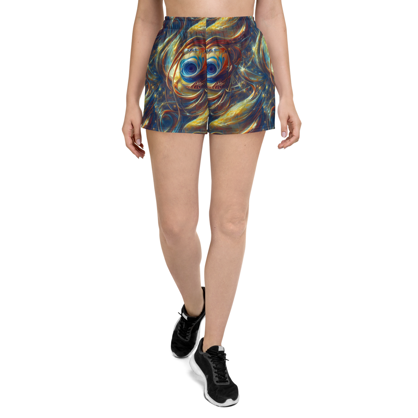 Women’s Athletic Shorts - Celestial Vortex
