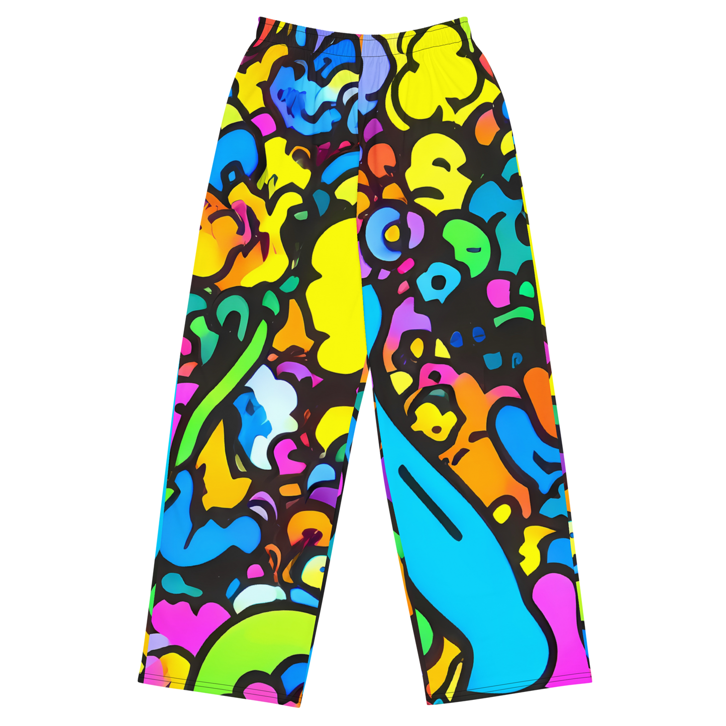 Wide-Leg Pants - Kaleidoscope Garden