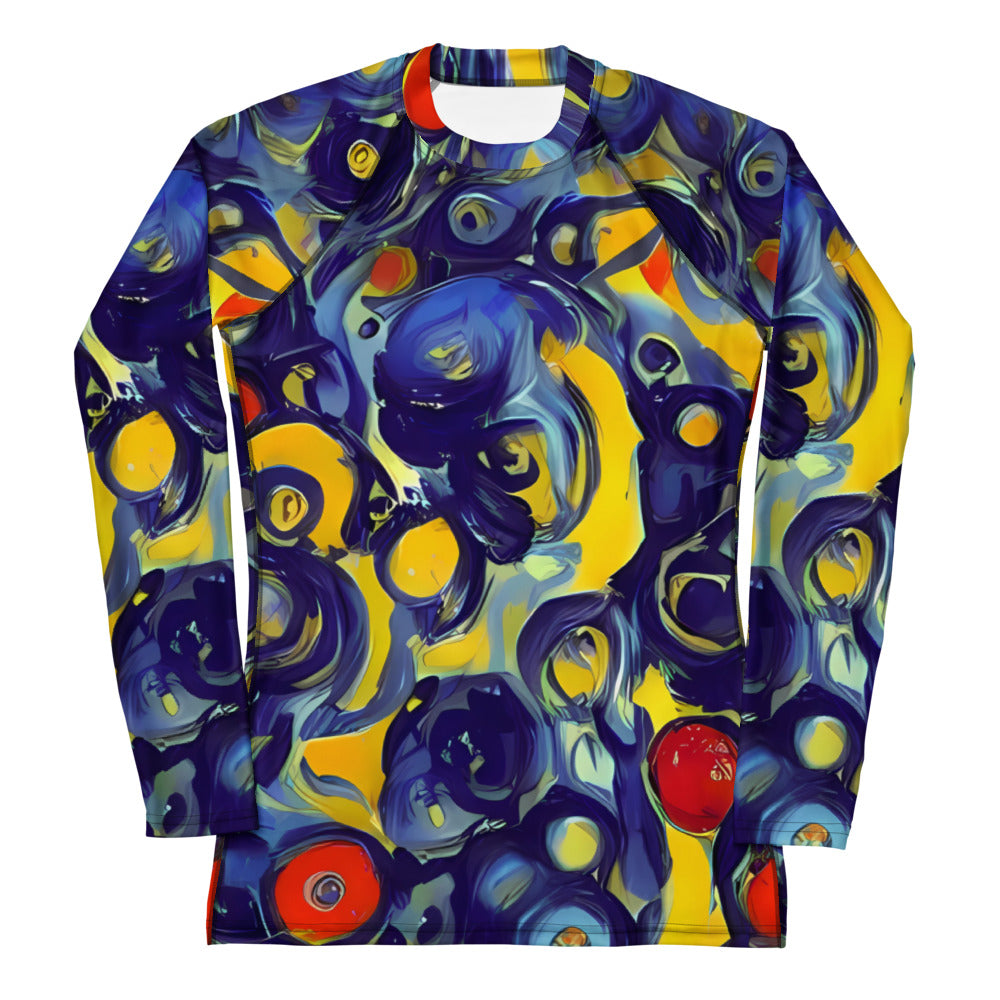 Women's Rash Guard - Dynamic Doodles